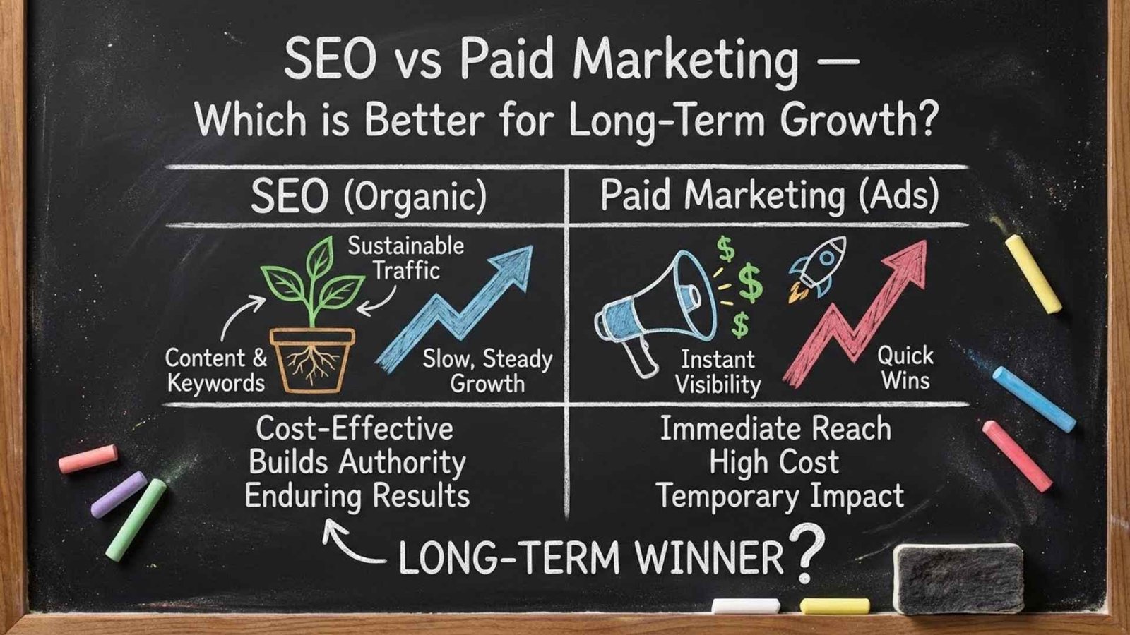 SEO vs Paid Marketing Which is Better for Long-Term Growth