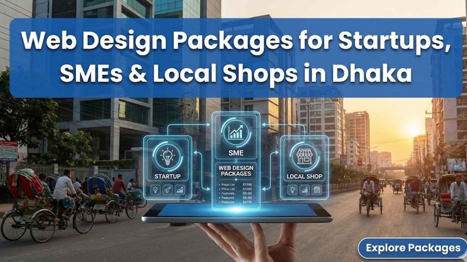 Web Design Packages for Startups, SMEs & Local Shops in Dhaka